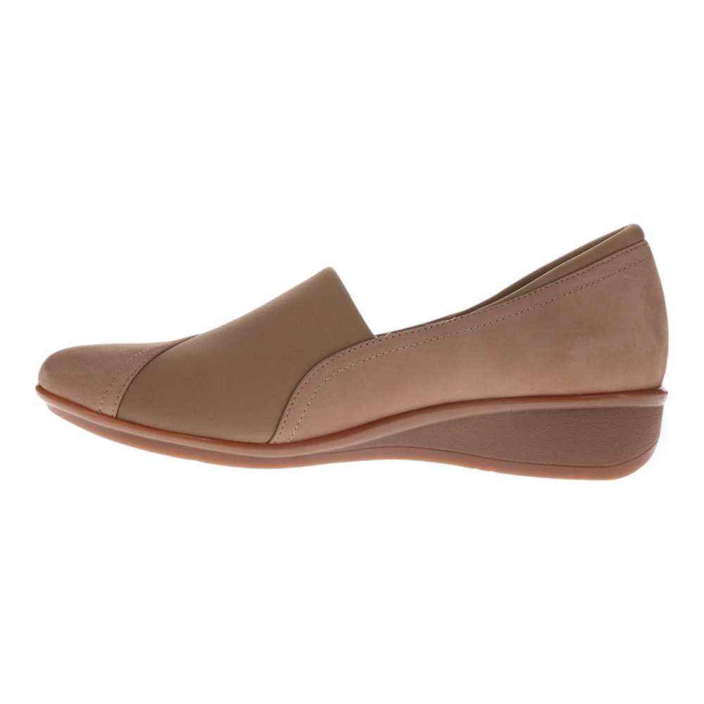 Naples Wedge - Toffee Nubuck