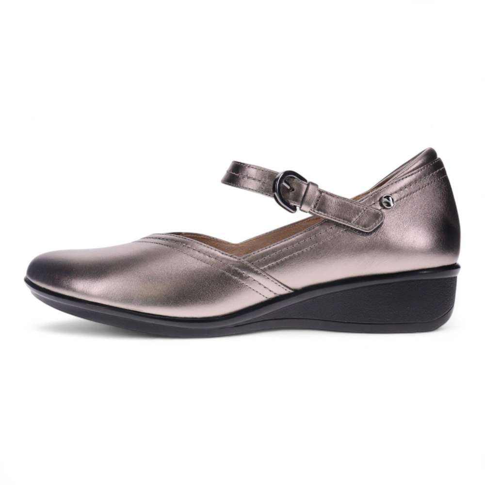 Narita Mary-Jane Flats - Gunmetal