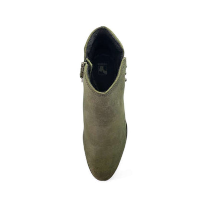 Tiko Ankle Bootie - Moss Suede