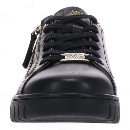 Luna Lace-Up Sneaker - Black Leopard