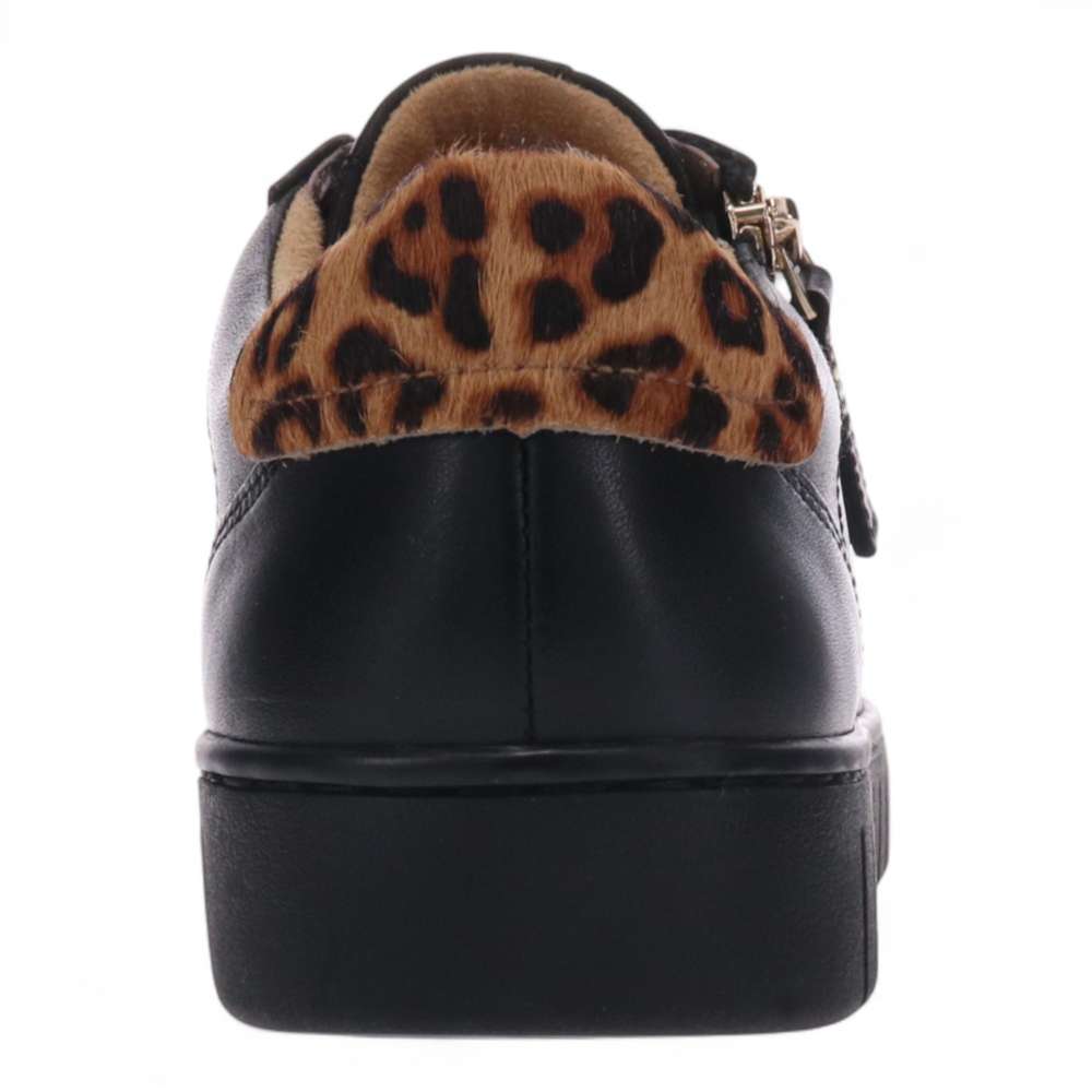 Luna Lace-Up Sneaker - Black Leopard