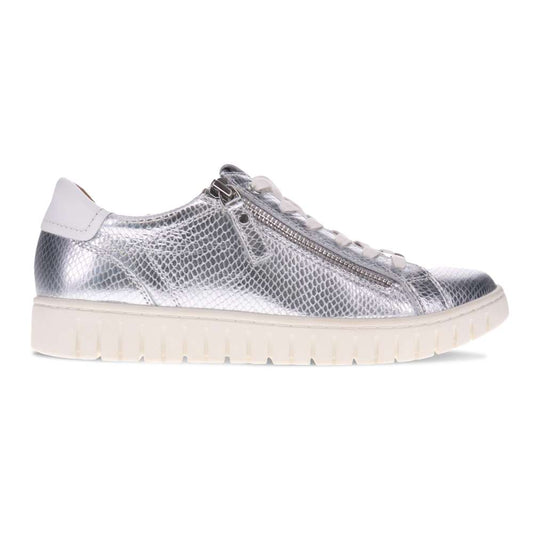Luna Casual Sneaker - Silver Snake