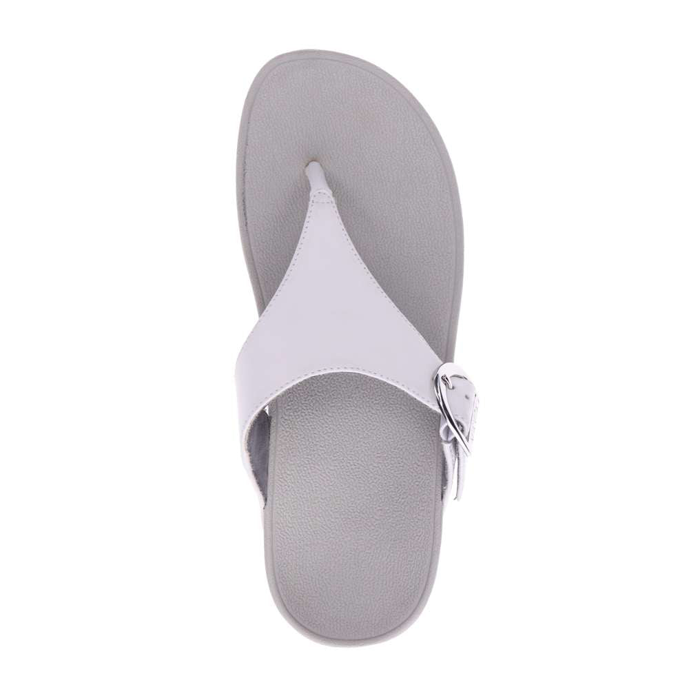 Faith Toe Post Sandal - White