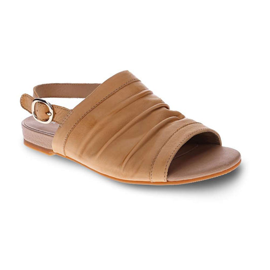 Mandy Flat Sandal - Almond