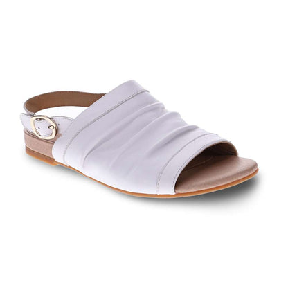 Mandy Flat Sandal - White