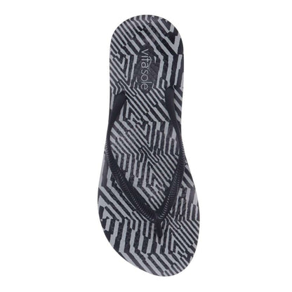 Venice Solid Women's Toe Post Sandal - Zebra