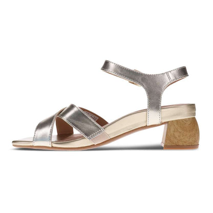 Yara Heeled Sandal - Soft Gold