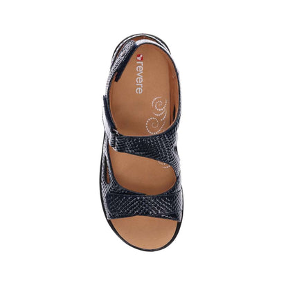 Astoria Sandal - Navy Snake