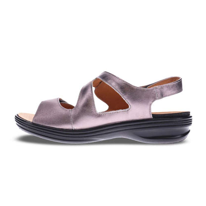 Barcelona Back Strap Sandal - Gunmetal