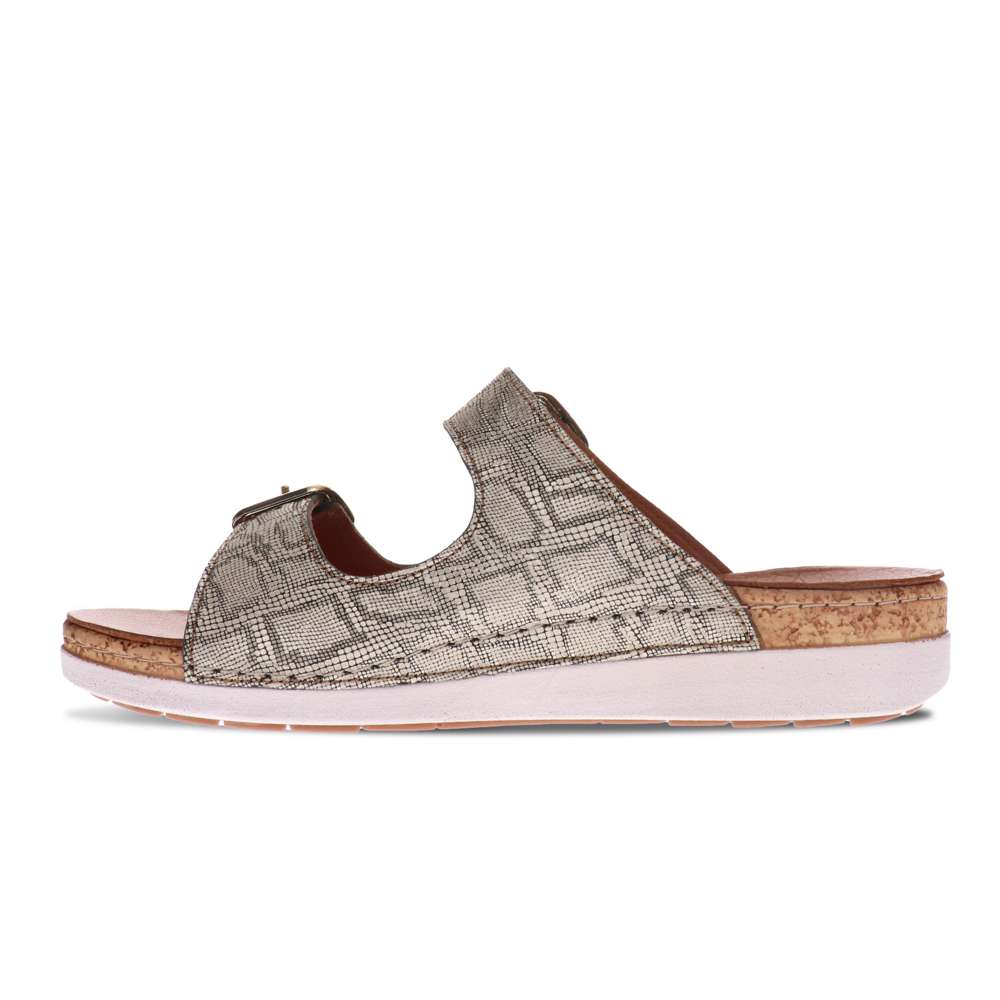 Brighton Slide Sandal - Khaki Diamond