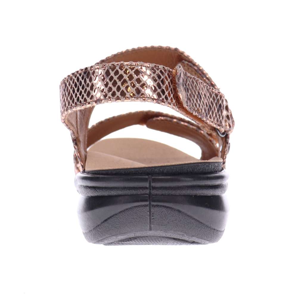 Como Adjustable Sandal - Bronze Snake