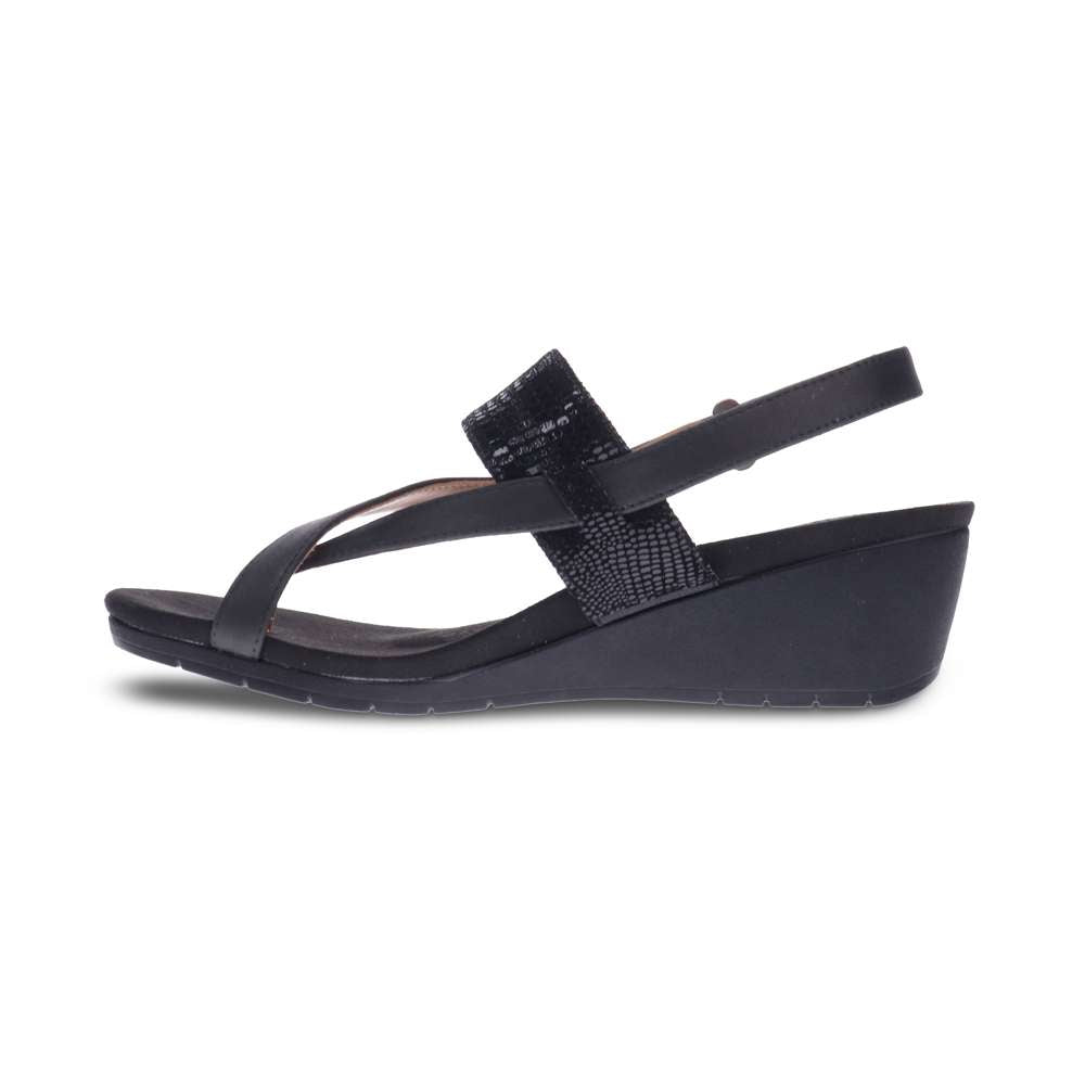 Honolulu Backstrap Wedge - Onyx/Black Lizard