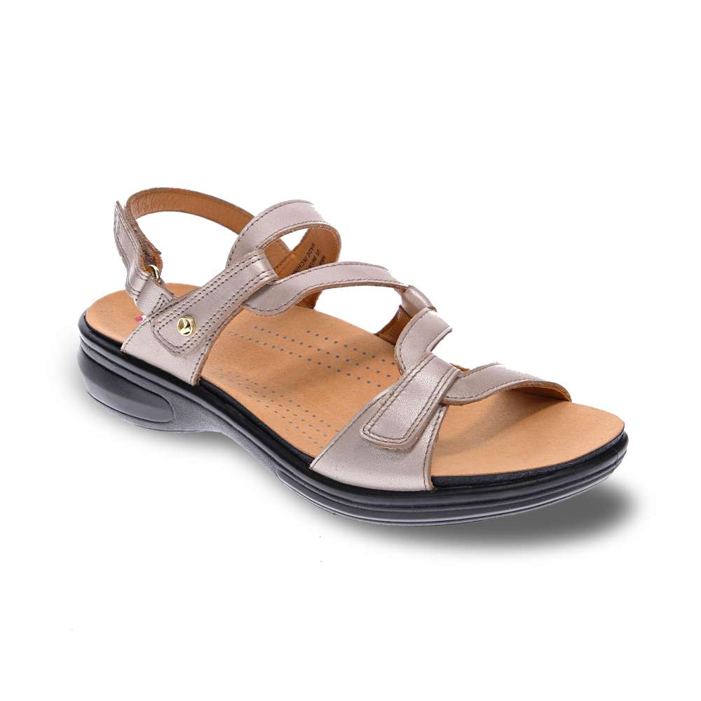 Miami Adjustable Sandal - Champagne