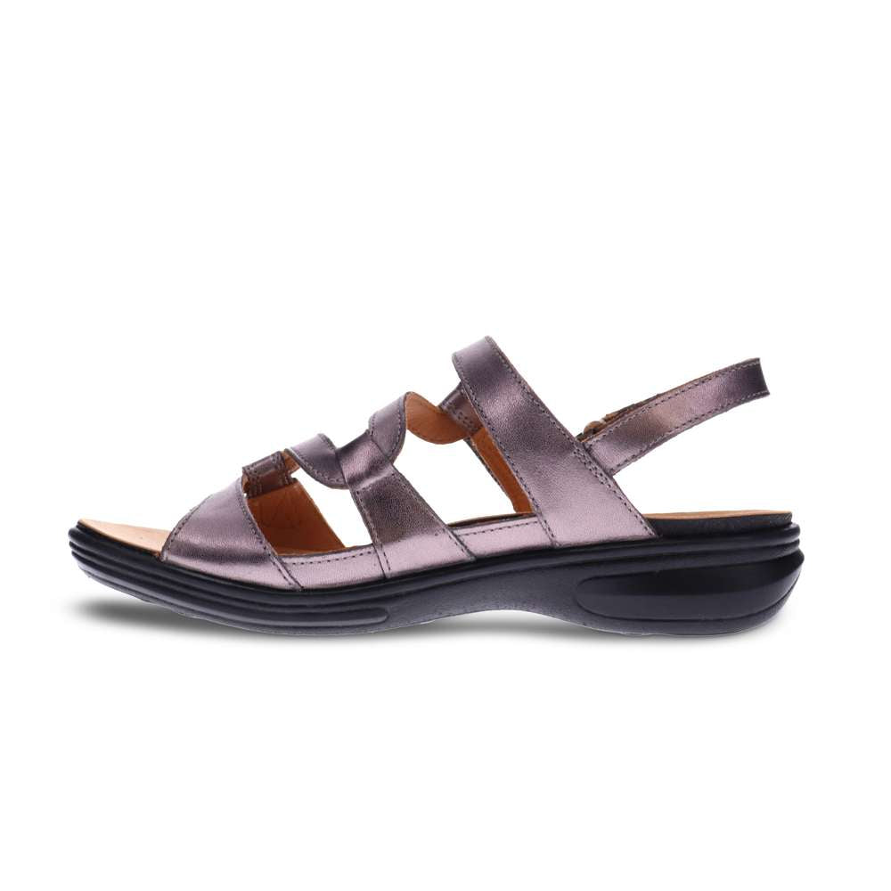Miami Adjustable Sandal - Gunmetal