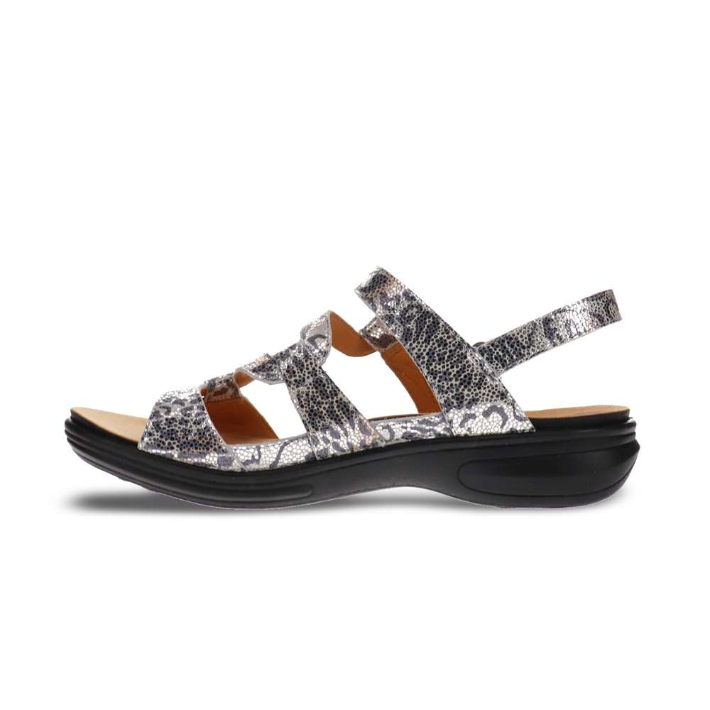 Miami Adjustable Sandal - Silver Safari