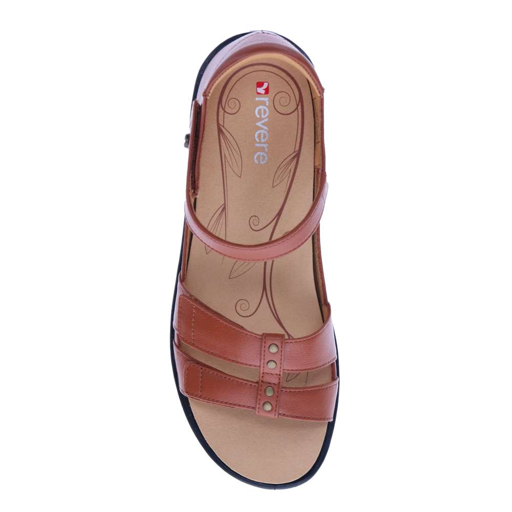 Negara Sandal - Cognac/Black