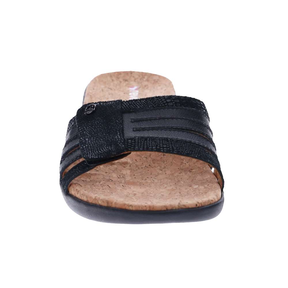Peru Slide Sandal - Black Lizard