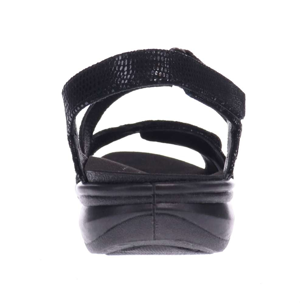 Zanzibar Adjustable Sandal - Black Lizard