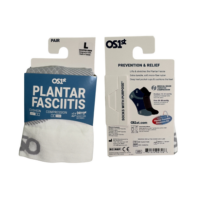 No Show Plantar Fasciitis Compression Socks (FS4) - Grey