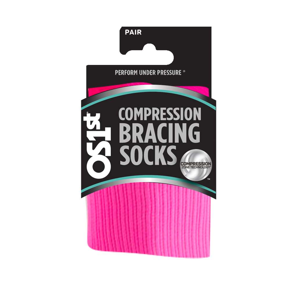 Compression Bracing Socks (FS4+) - Pink