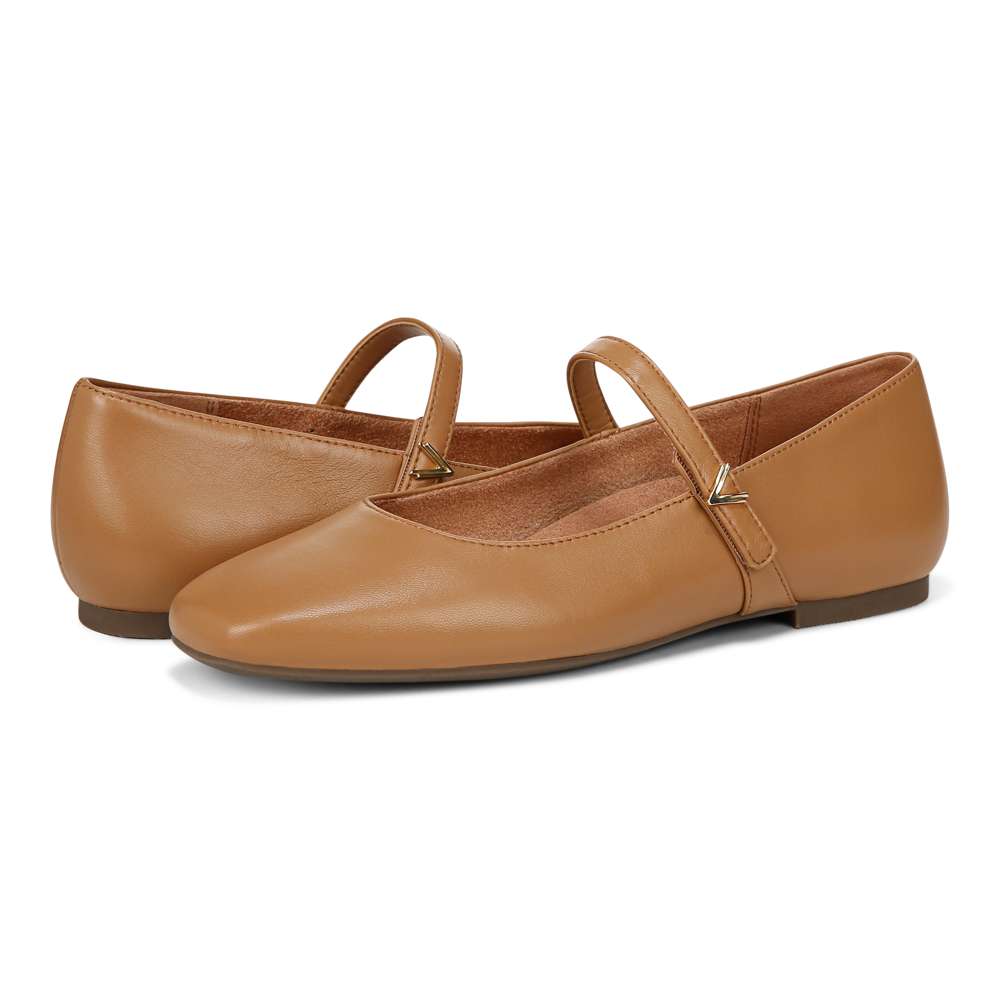 Alameda Mary Jane Flat - Camel