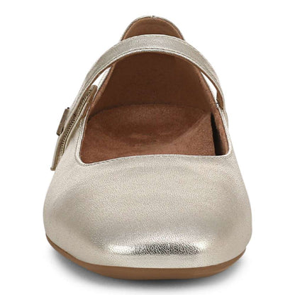 Alameda Mary Jane Flat - Gold