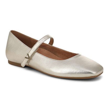 Alameda Mary Jane Flat - Gold
