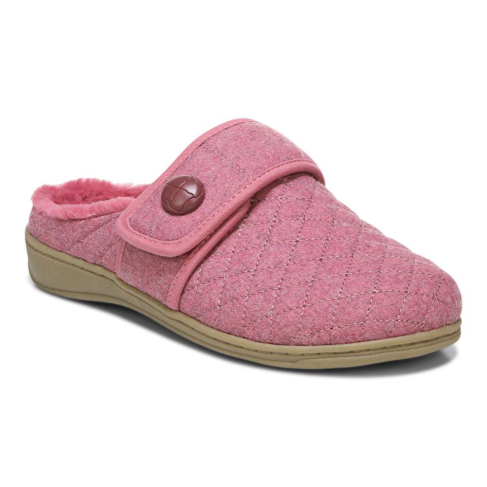 Carlin Mule Slipper - Rhubarb
