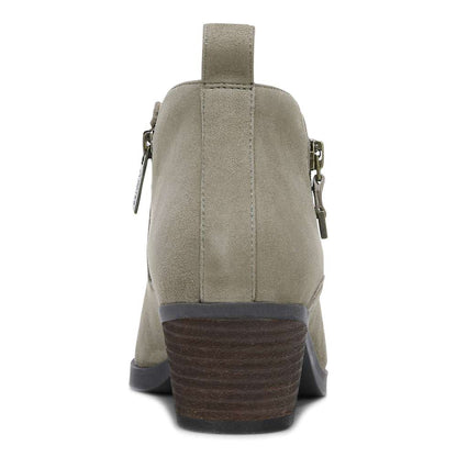 Cecily Ankle Boot - Stone Suede