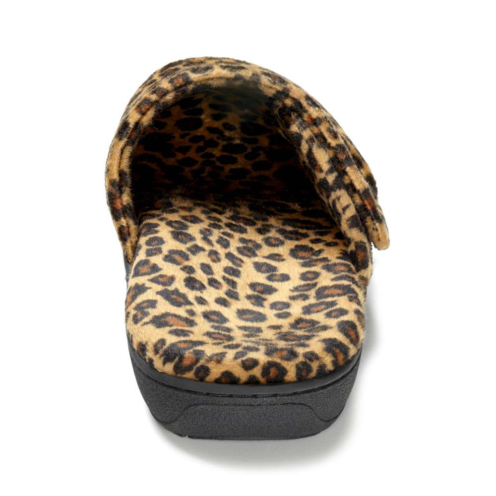 Gemma Mule Slippers - Tan Leopard