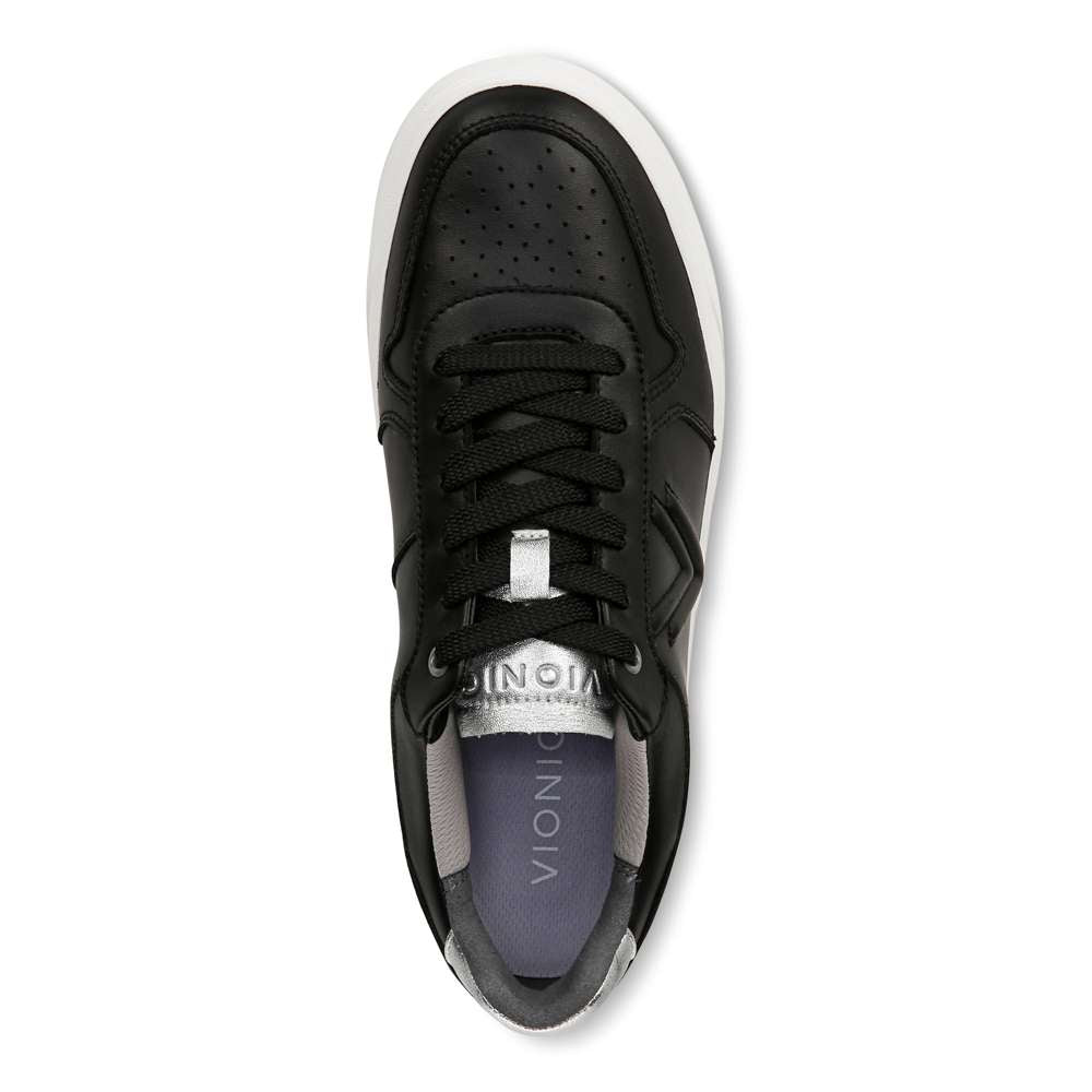 Kimmie Court Sneaker - Black Silver