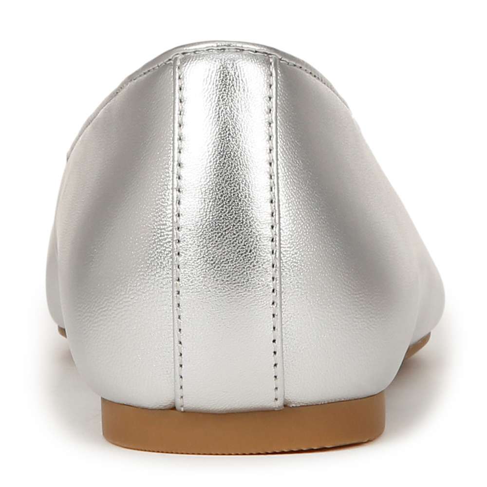 Klara Flat - Silver Leather