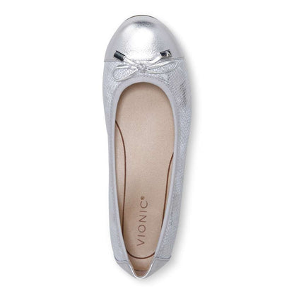 Minna Ballet Flat - Silver Snake