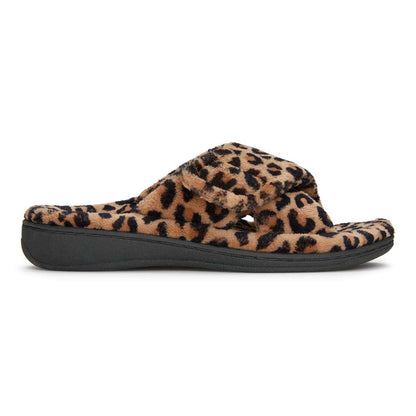 Relax Slipper - Tan Leopard
