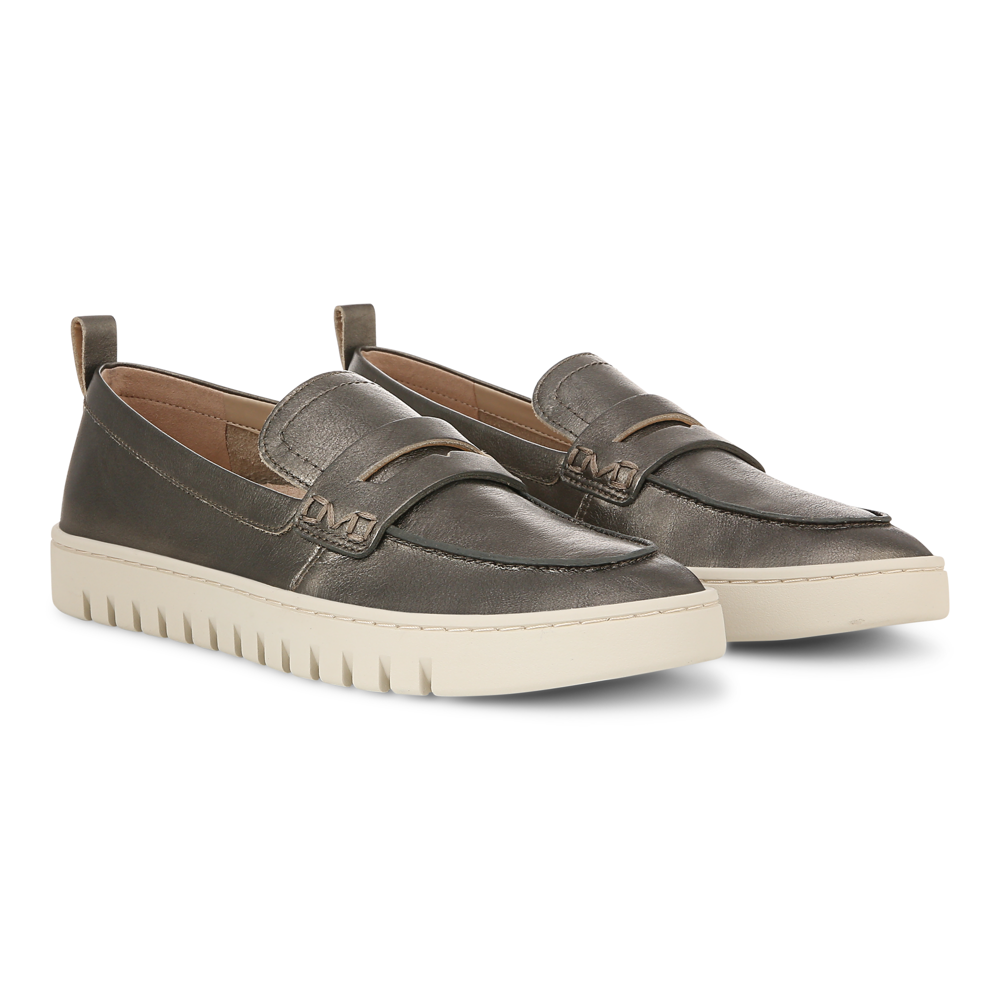 Uptown Loafer - Gunmetal Leather