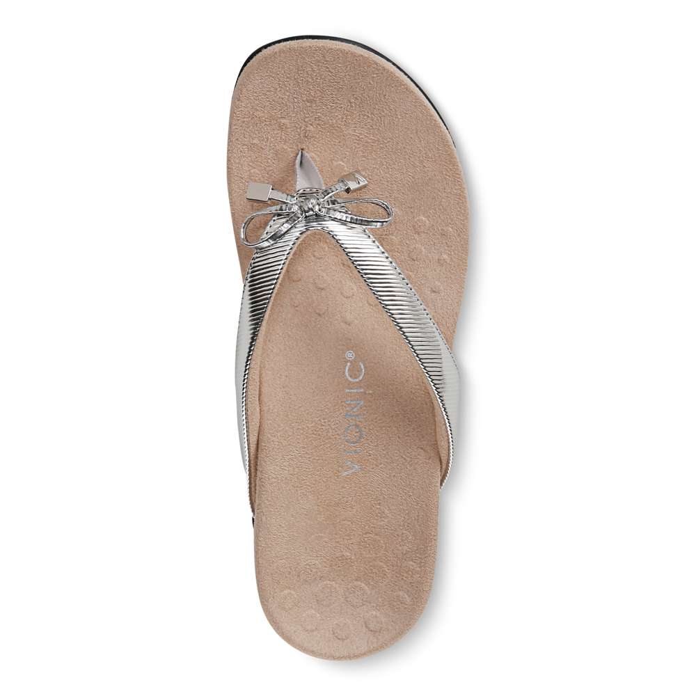 Bella Toe Post Sandal - Aluminium