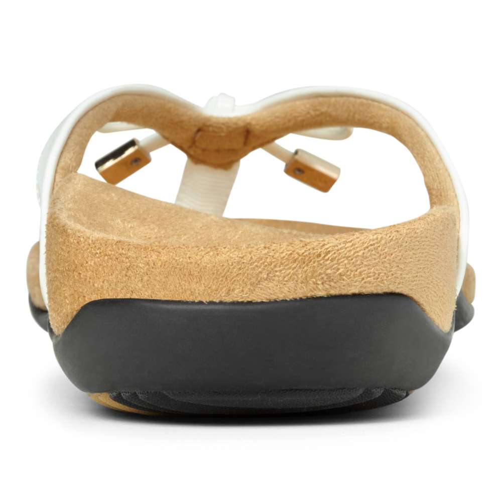 Bella Toe Post Sandal - White