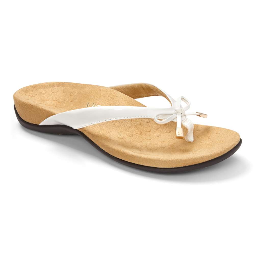 Bella Toe Post Sandal - White