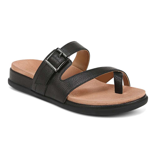 Carmela Slide Sandal - Black