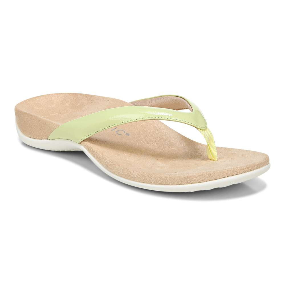 Dillon Toe Post Sandal - Pale Lime