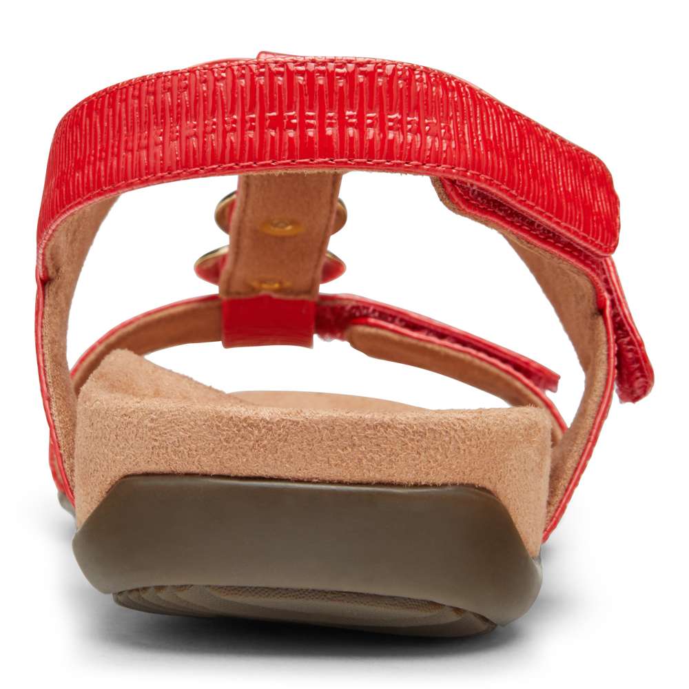Farra Adjustable Sandal - Cherry Woven