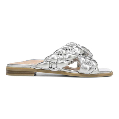 Kalina Slide Sandal - Silver Metallic