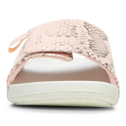 Keira Slide Sandal - Pale Blush Snake