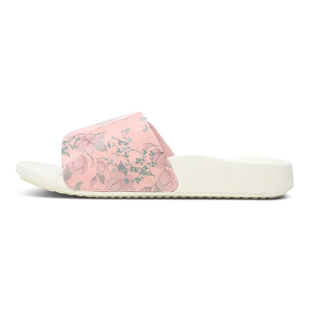 Keira Slide Sandal - Peach