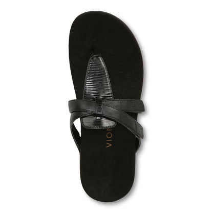 Karley Toe Post Sandal - Black Wavy