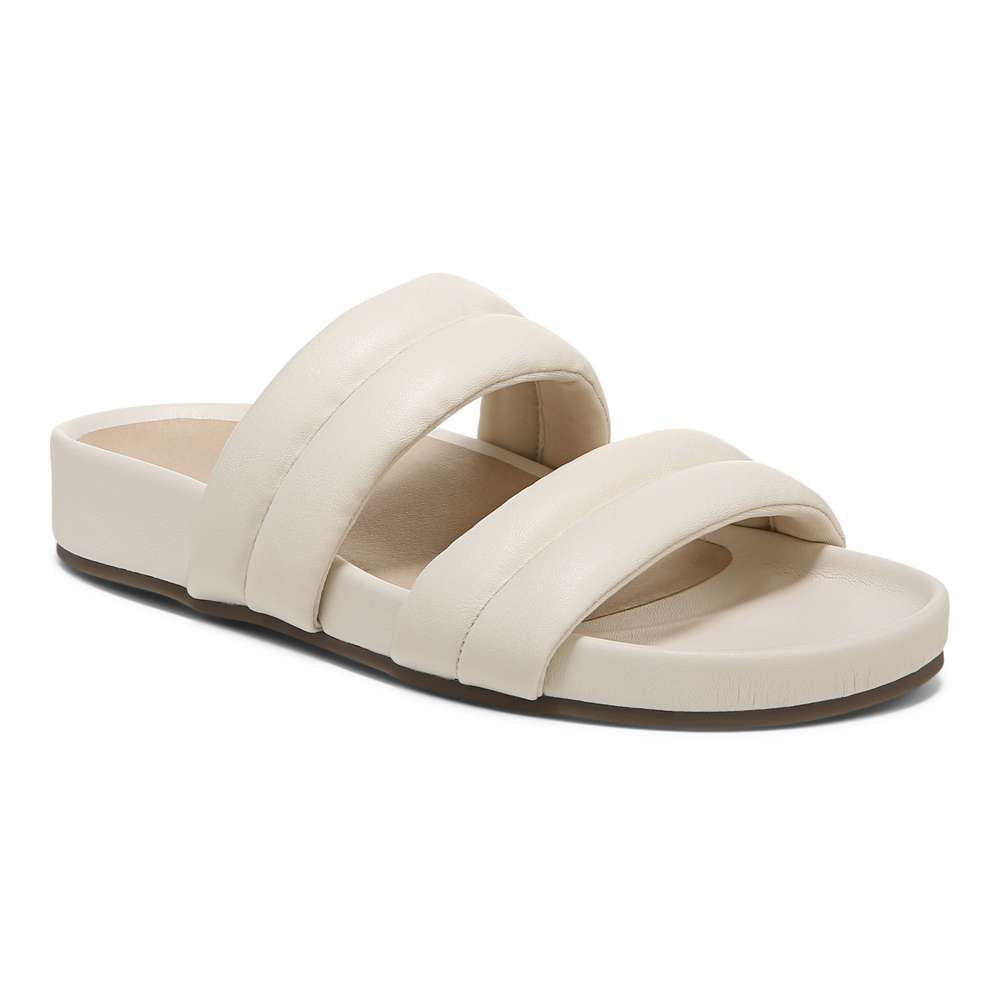 Mayla Slide Sandal - Cream