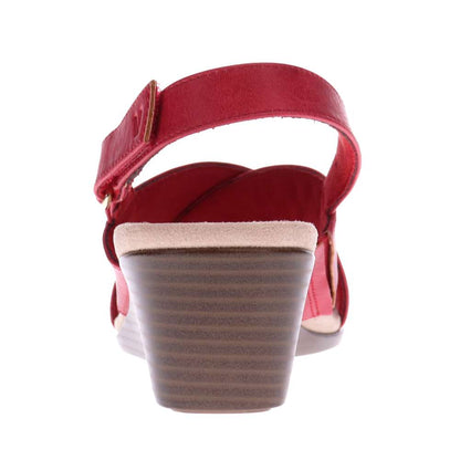 McKenna Wedge Sandal - Red