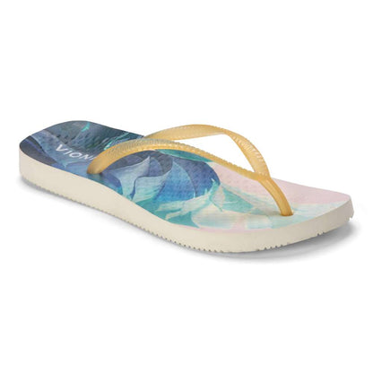 Noosa Print Toe Post Sandal - Pink Tropical