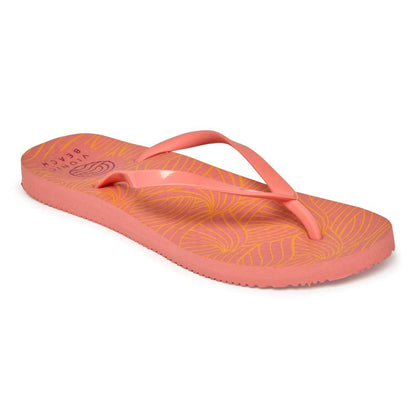 Noosa Print Toe Post Sandal - Wave Pink