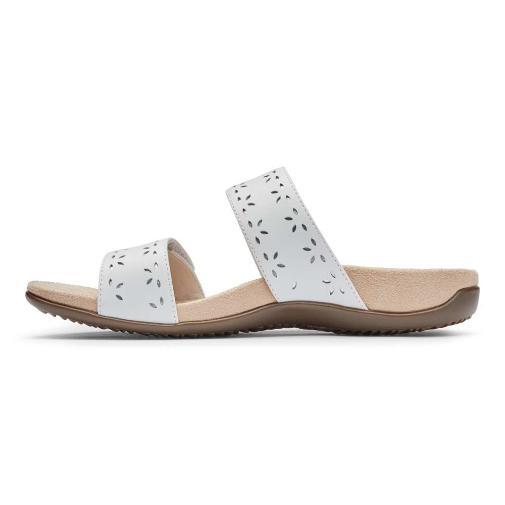 Randi Slide Sandal - White